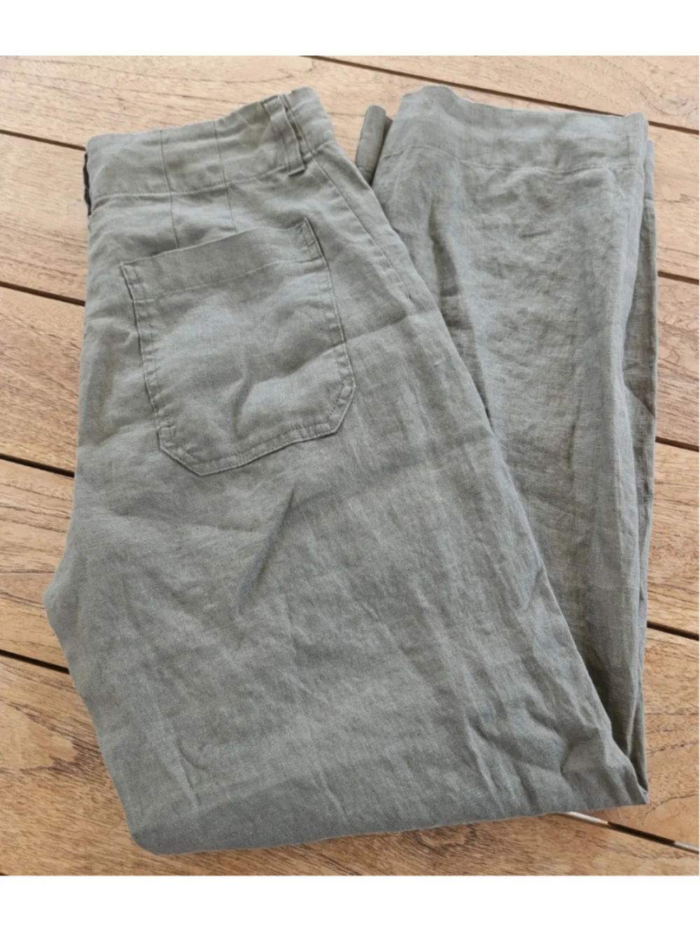 Quince 100% European Linen Patch Pocket Wide Leg Pants Size 0